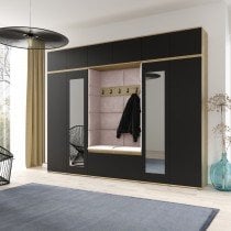 PKMebel - Komplet za hodnik Emi 17 - artisan hrast/črn