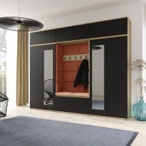 PKMebel - Komplet za hodnik Emi 17 - artisan hrast/črn