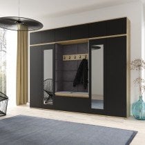 PKMebel - Komplet za hodnik Emi 17 - artisan hrast/črn