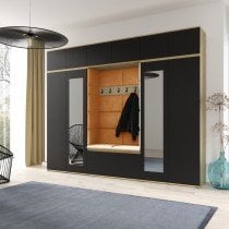 PKMebel - Komplet za hodnik Emi 17 - artisan hrast/črn