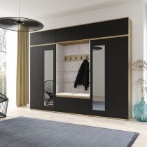 PKMebel - Komplet za hodnik Emi 17 - artisan hrast/črn