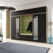 PKMebel - Komplet za hodnik Emi 17 - artisan hrast/črn