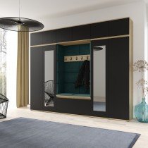 PKMebel - Komplet za hodnik Emi 17 - artisan hrast/črn