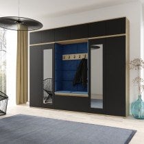 PKMebel - Komplet za hodnik Emi 17 - artisan hrast/črn
