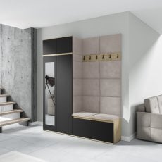 Komplet za hodnik Emi 19 - artisan hrast/črn