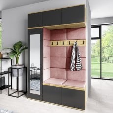 Komplet za hodnik Emi 21 - artisan hrast/črn