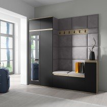 PKMebel - Komplet za hodnik Emi 26 - artisan hrast/črn