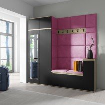 PKMebel - Komplet za hodnik Emi 26 - artisan hrast/črn