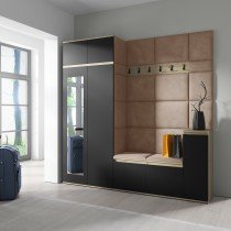 PKMebel - Komplet za hodnik Emi 26 - artisan hrast/črn