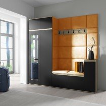 PKMebel - Komplet za hodnik Emi 26 - artisan hrast/črn