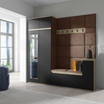 PKMebel - Komplet za hodnik Emi 26 - artisan hrast/črn