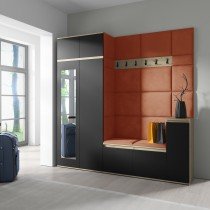 PKMebel - Komplet za hodnik Emi 26 - artisan hrast/črn