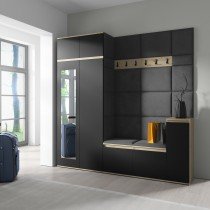 PKMebel - Komplet za hodnik Emi 26 - artisan hrast/črn