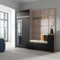 PKMebel - Komplet za hodnik Emi 26 - artisan hrast/črn