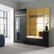 PKMebel - Komplet za hodnik Emi 26 - artisan hrast/črn