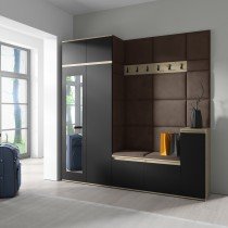 PKMebel - Komplet za hodnik Emi 26 - artisan hrast/črn
