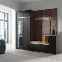 PKMebel - Komplet za hodnik Emi 26 - artisan hrast/črn