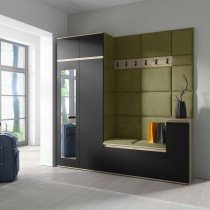 PKMebel - Komplet za hodnik Emi 26 - artisan hrast/črn