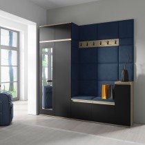PKMebel - Komplet za hodnik Emi 26 - artisan hrast/črn