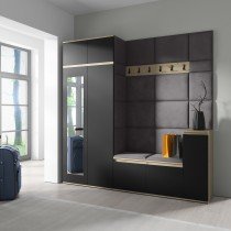 PKMebel - Komplet za hodnik Emi 26 - artisan hrast/črn