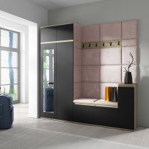 PKMebel - Komplet za hodnik Emi 26 - artisan hrast/črn