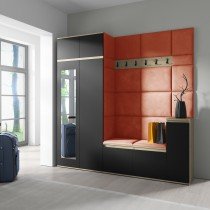 PKMebel - Komplet za hodnik Emi 26 - artisan hrast/črn