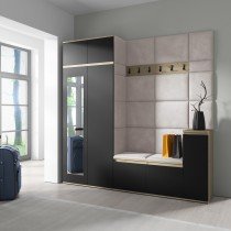 PKMebel - Komplet za hodnik Emi 26 - artisan hrast/črn