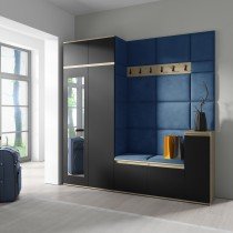 PKMebel - Komplet za hodnik Emi 26 - artisan hrast/črn