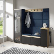 PKMebel - Komplet za hodnik Emi 28 - artisan hrast/črn