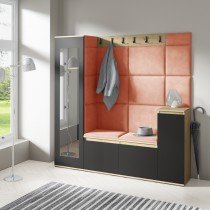 PKMebel - Komplet za hodnik Emi 28 - artisan hrast/črn