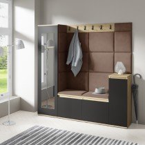 PKMebel - Komplet za hodnik Emi 28 - artisan hrast/črn