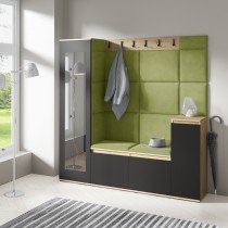 PKMebel - Komplet za hodnik Emi 28 - artisan hrast/črn