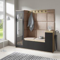 PKMebel - Komplet za hodnik Emi 28 - artisan hrast/črn