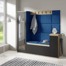 Komplet za hodnik Emi 28 - artisan hrast/črn