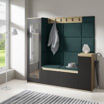 PKMebel - Komplet za hodnik Emi 28 - artisan hrast/črn