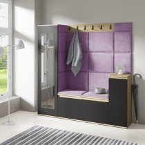 PKMebel - Komplet za hodnik Emi 28 - artisan hrast/črn