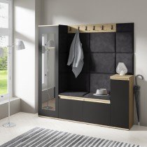 PKMebel - Komplet za hodnik Emi 28 - artisan hrast/črn