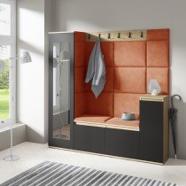 PKMebel - Komplet za hodnik Emi 28 - artisan hrast/črn