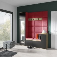 Komplet za hodnik Emi 29 - artisan hrast/črn