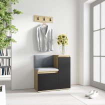 PKMebel - Komplet za hodnik Emi 30 - artisan hrast/črn