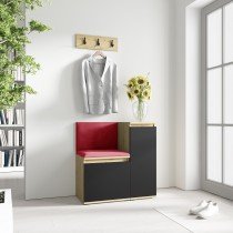 PKMebel - Komplet za hodnik Emi 30 - artisan hrast/črn