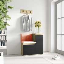 PKMebel - Komplet za hodnik Emi 30 - artisan hrast/črn