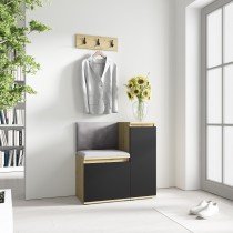 PKMebel - Komplet za hodnik Emi 30 - artisan hrast/črn