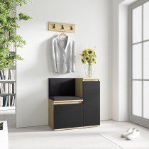PKMebel - Komplet za hodnik Emi 30 - artisan hrast/črn