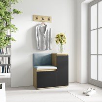PKMebel - Komplet za hodnik Emi 30 - artisan hrast/črn