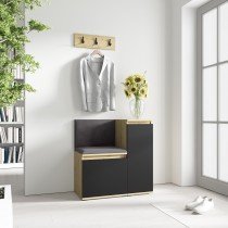 PKMebel - Komplet za hodnik Emi 30 - artisan hrast/črn
