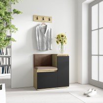 PKMebel - Komplet za hodnik Emi 30 - artisan hrast/črn