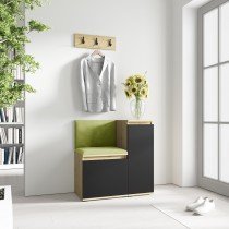 PKMebel - Komplet za hodnik Emi 30 - artisan hrast/črn