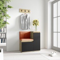PKMebel - Komplet za hodnik Emi 30 - artisan hrast/črn
