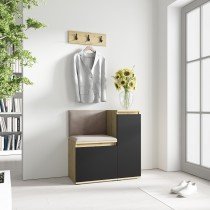PKMebel - Komplet za hodnik Emi 30 - artisan hrast/črn